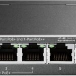 6-Port Gigabit Desktop Switch  with 3-Port PoE+ and 1-Port  PoE++