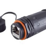 RJ45 coupler, CAT 6a, IP68,  short, Outdoor