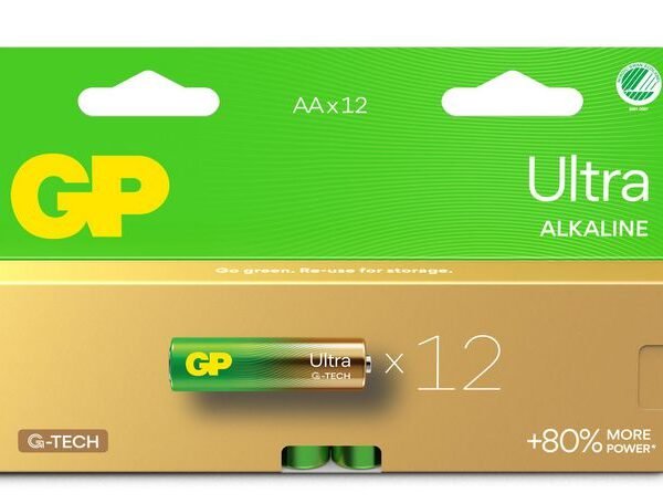 ULTRA ALKALINE AA/LR6  Battery. 12-Pack