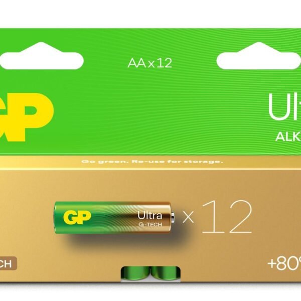 ULTRA ALKALINE AA/LR6  Battery. 12-Pack