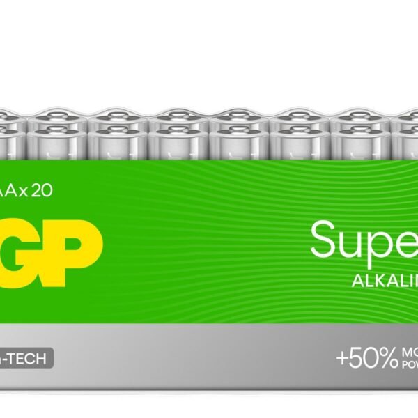 SUPER ALKALINE AAA/LR03  Battery. Shrink 20-Pack