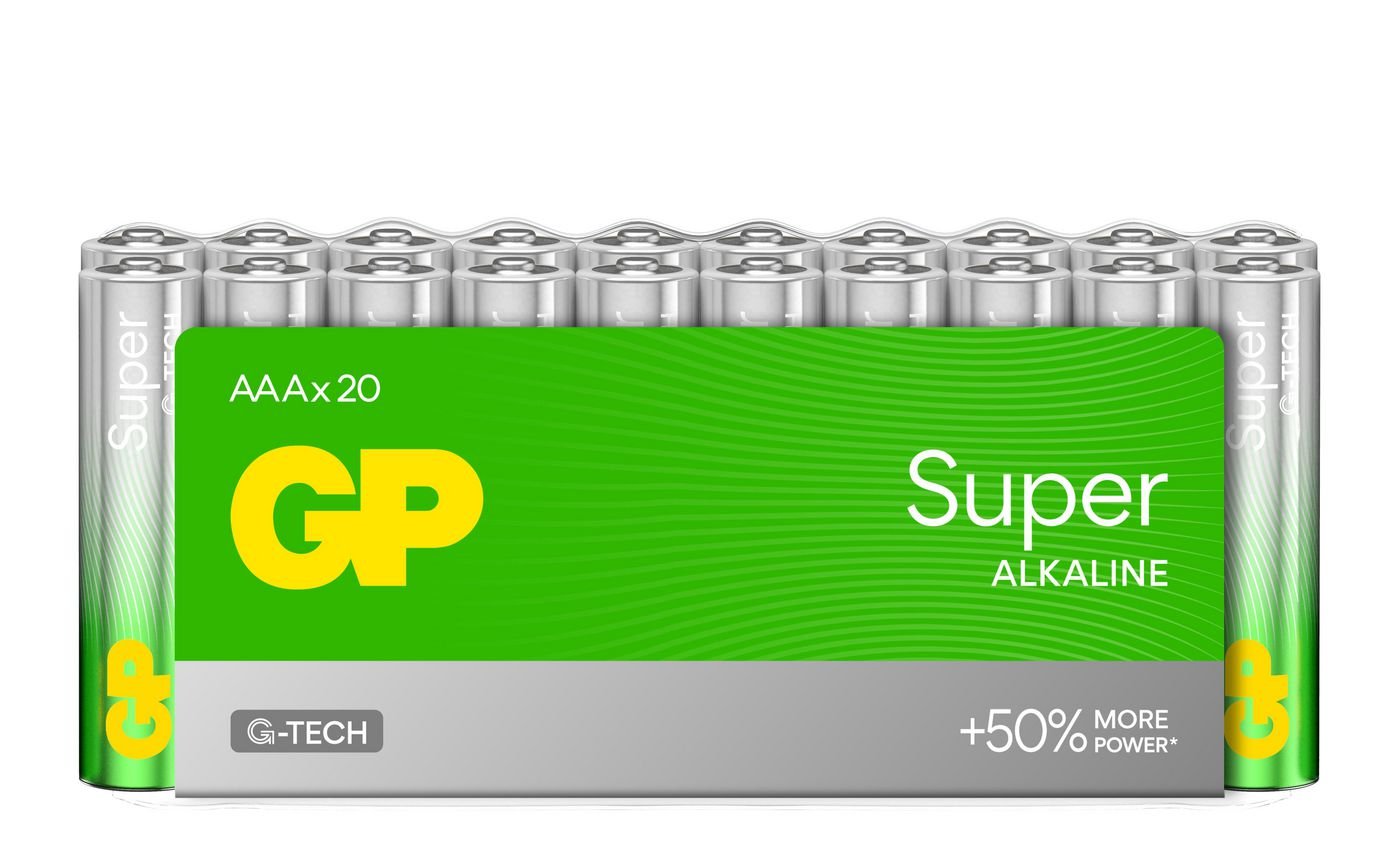Img_34124729.jpg SUPER ALKALINE AAA/LR03 Battery. Shrink 20-Pack - Image 1
