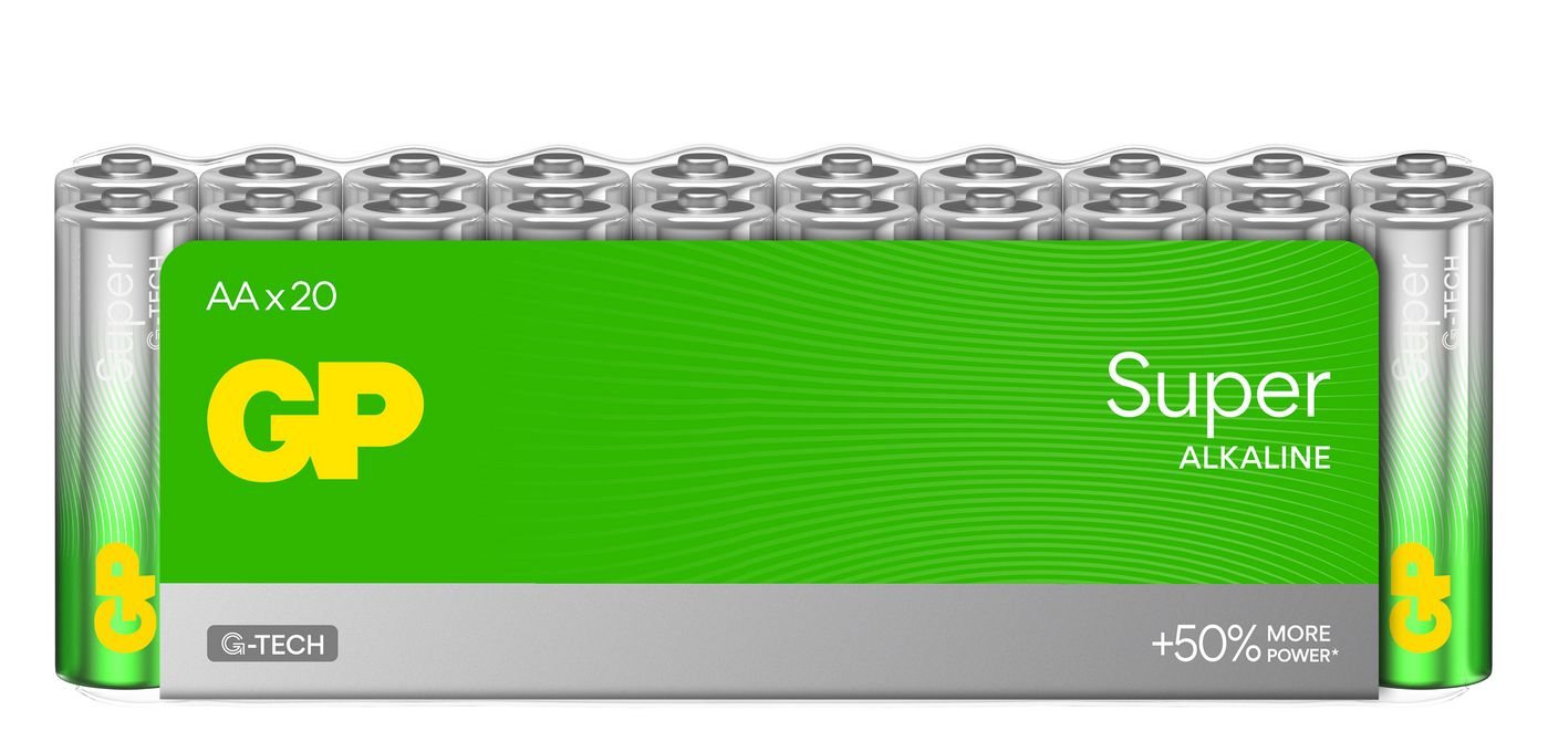 Img_34124767.jpg SUPER ALKALINE AA/LR6 Battery. Shrink 20-Pack - Image 1
