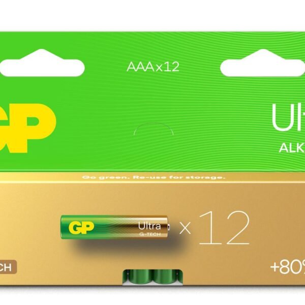 ULTRA ALKALINE AAA/LR03  Battery. 12-Pack
