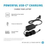 65W USB-C LC Power  Adapter-Nordic 1P3K6AA,  Notebook, Indoor, 65 W, AC-to-DC, HP, Black - Image 4