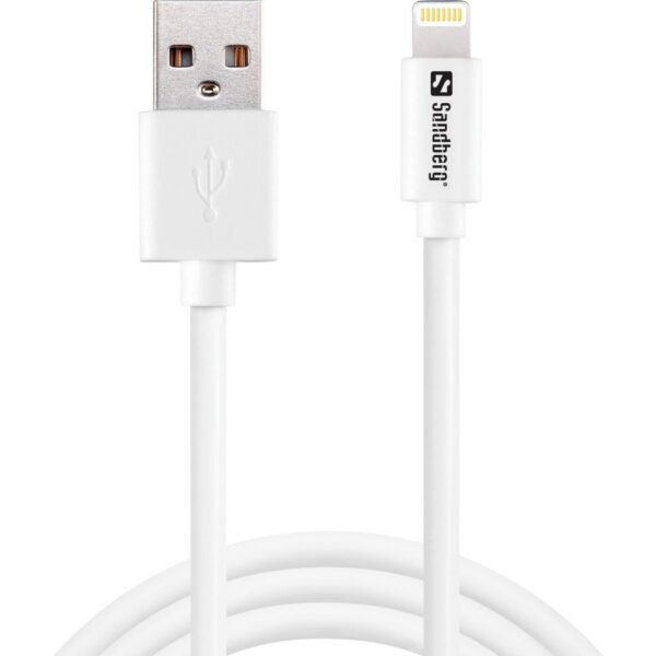 USB to Lightning MFI 1m SAVER USB<gt/>Lightning MFI 1m  SAVER, 1 m, Lightning, USB A, Male, Male, White