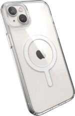 Speck Presidio Perfect Clear + MS Apple iPhone 14 Plus/15 Plus Clear - with Microban