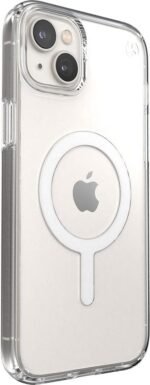 Speck Presidio Perfect Clear + MS Apple iPhone 14 Plus/15 Plus Clear - with Microban - Image 3