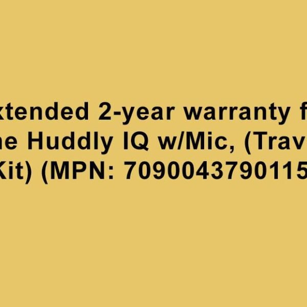 Ext. 2-yr warr. Huddly IQ  w/Mic, (Travel Kit)