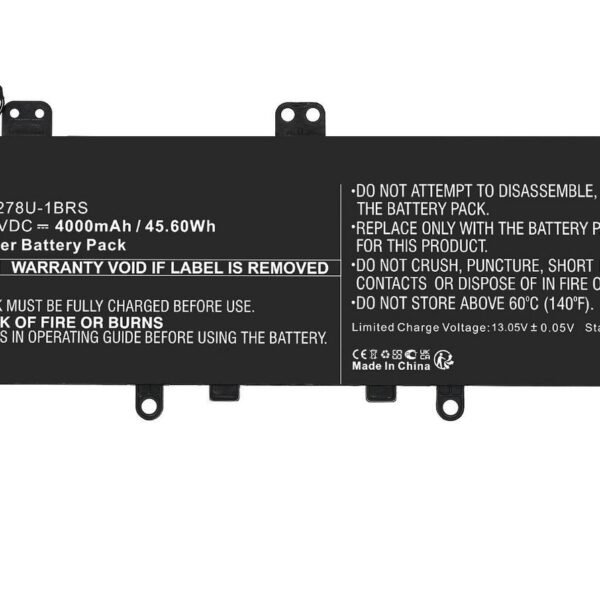 Battery 45.60Wh Li-ion 11.4V  4000mAh Black for Toshiba  Notebook 45.60Wh Li-ion 11.4V 4000mAh Black, for Portege X30, Tecra X40