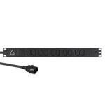 Lanview LVR-2MC14-SPD-C13X10 power distribution unit (PDU) 8 AC outlet(s) 1U Black