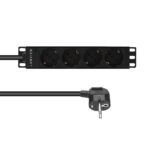 10?? 4-way Schuko outlets  with 2-meter 3G1.5mm2 cable  with Schuko plug, with Light indicator