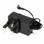 24v 1.2A power supply, right  angle plug, UK