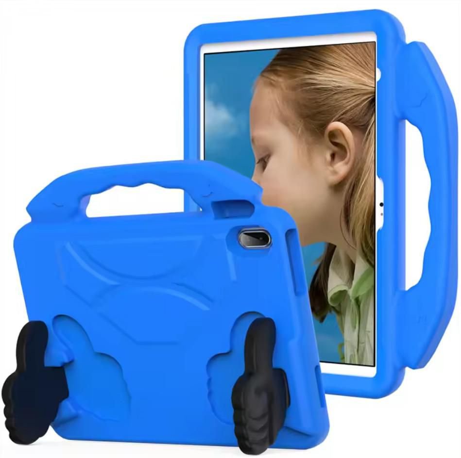 Img_34451610.jpg iPad 11th/10th gen Blue HANDY Kids Case with handle and foldable hands for stand mode - Image 1
