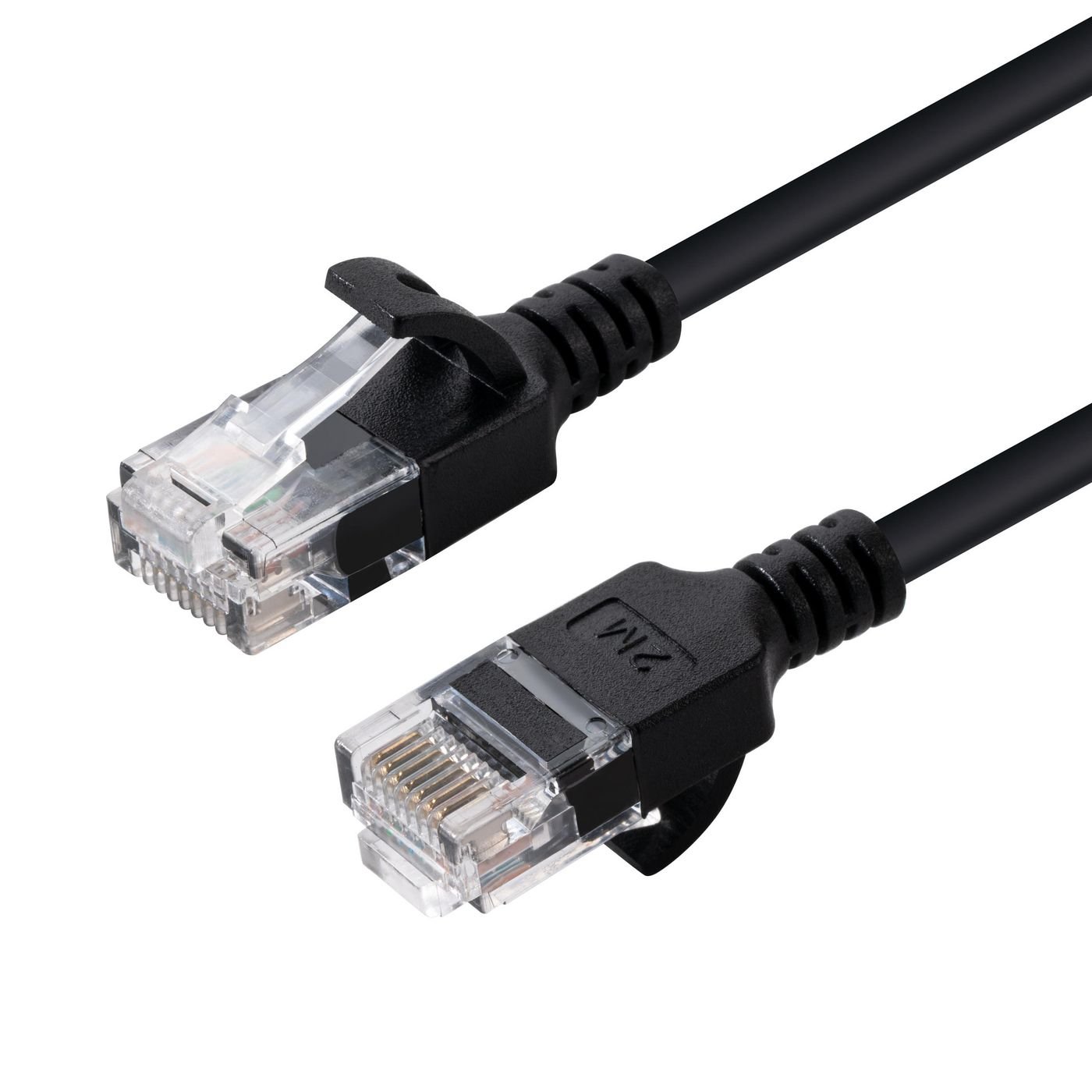 Img_34452950.jpg U/UTP CAT6 0.15M Black Slim Unshielded Network Cable, PVC, 4x2xAWG 30/7 CU, OD : 3.6mm - Image 1