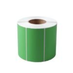 Green label 45 x 32mm, Core  25mm, Direct Thermal, Coated,  Permanent, 127mm outer diameter, 2mm Gap, No perforation, 2800 labels per roll, - Image 2
