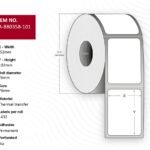 Label 152 x 102mm, Core 76mm,  Thermal Transfer, Polyester,  Permanent, No perforation, 1432 labels per roll, 4 rolls per box