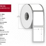 Label 51 x 13mm, Core 76mm,  Thermal Transfer, Polyester,  Permanent, No perforation, 9449 labels per roll, 10 rolls per box
