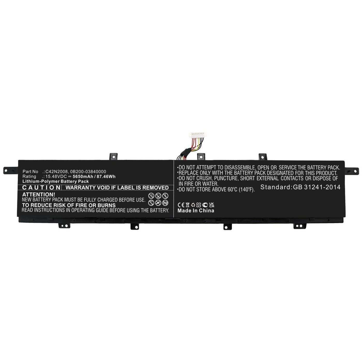 Img_34493899.jpg Laptop Battery for Asus 87.46Wh 15.48V 5650mAh - Image 1