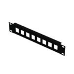 1U 10" PATCH PANEL FOR  KEYSTONE - 8-PORT UNEQUIPPED  BL