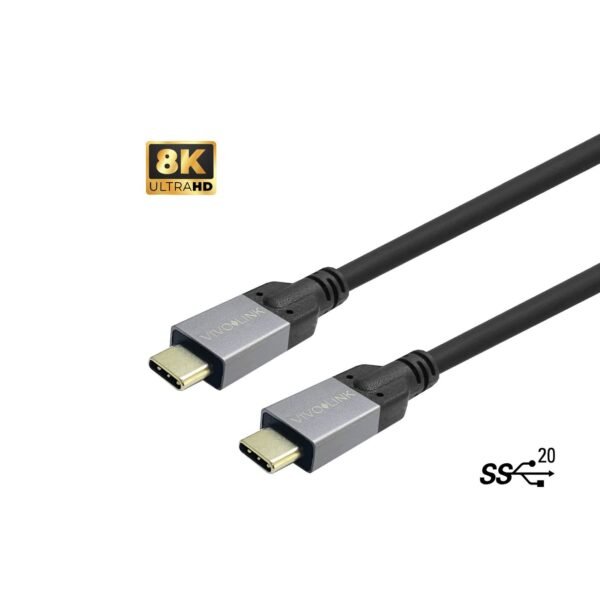 USB-C to USB-C Cable 1m  Supports 20 Gbps data  Enterprise-tested
