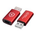 Safe Charge USB-A to C Data  Blocker adapter