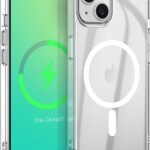 INFINITE (GRS) OSLO iPhone 15  Clear Magnetic Cover.  Material:  65% (GRS) recycled PC and 21% (GRS) recycled TPU