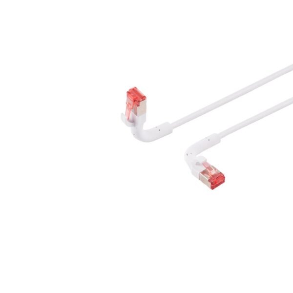 Bendable booted Halogenfree  (LSZH) CAT6A U/FTP 0.25m  White Bendable booted Halogenfree (LSZH) CAT6A U/FTP 0.25m White
