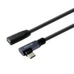 USB-C male angled to female  1m USB3.2 Supports 20 Gbps  data