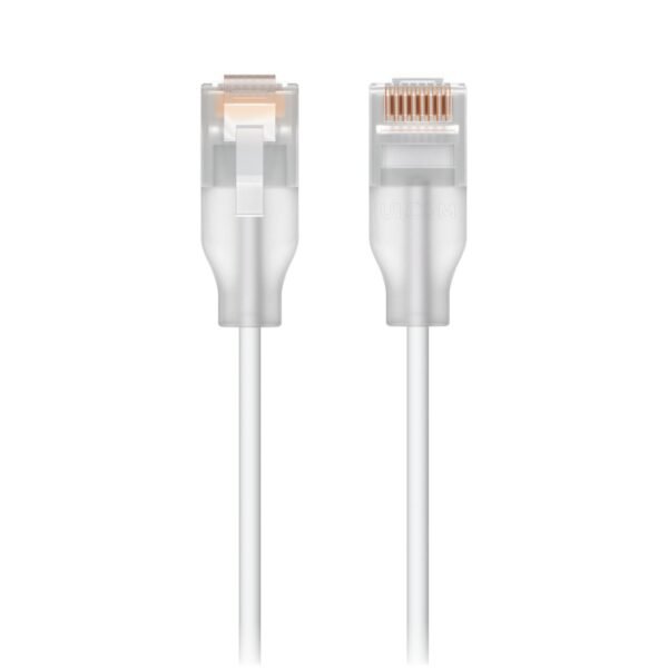 Nano-thin patch cable with  2.5 GbE support designed to  show Etherlighting effects.