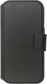 INFINITE MILAN iPhone 16 Pro  Black Wallet Cover. Material:  50% recycled PC + 37% recycled PU