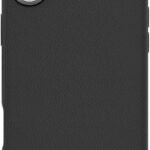 INFINITE (GRS) VENICE iPhone  16 Black PU Leather Magnetic  Cover. Material: 65% (GRS) recycled PC and 21% (GRS) recycled TPU