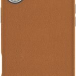 INFINITE (GRS) VENICE iPhone  16 Brown PU Leather Magnetic  Cover. Material: 65% (GRS) recycled PC and 21% (GRS) recycled TPU