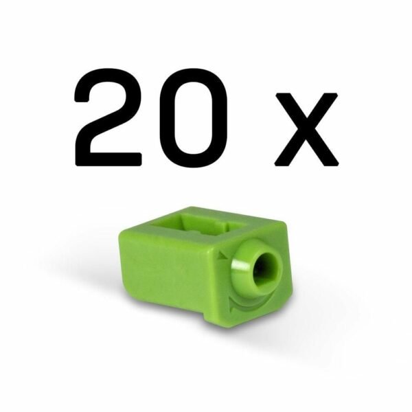 SFP Port Blockers (Without  Key) - Pack of 20, Green