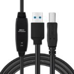 Active USB 3.2 Gen 1 A-B 7m  M-M, Black Active USB 3.2 Gen  1 Cable, 7m - Image 2
