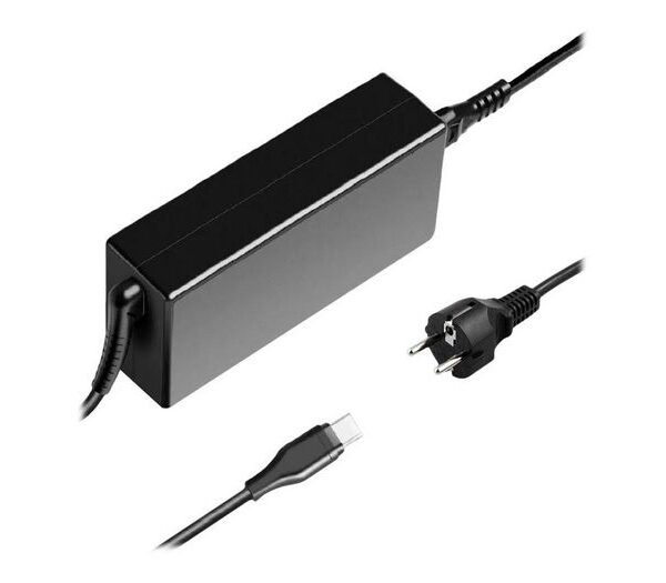 USB-C Power Adapter USB-C Power Adapter 65W  5-20V/3-3.5A PD3.0 CE FCC ROHS - Including EU Power Cord (C5/C6 Schuko)