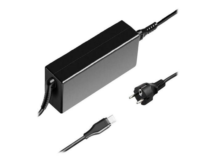 Img_34652749-1 USB-C Power Adapter USB-C Power Adapter 65W 5-20V/3-3.5A PD3.0 CE FCC ROHS - Including EU Power Cord (C5/C6 Schuko) - Image 1
