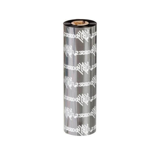 Wax Ribbon, 110mmx74m  (4.33inx242ft), 2300  Standard, Cartridge ,1 box of 6 rolls