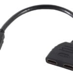 HDMI 19M - 2X HDMI 19F Male to 2X Female. 0,20meter cable