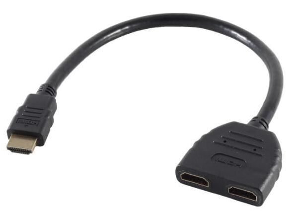 HDMI 19M - 2X HDMI 19F Male to 2X Female. 0,20meter cable