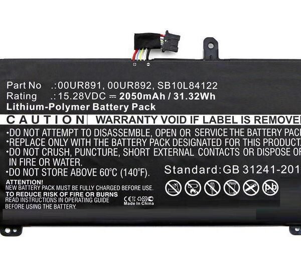 Laptop Battery for Lenovo  31Wh 15.28V 2050mAh