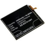 Battery for SmartPhone  16.98Wh Li-Polymer 3.86V  4400mAh, GH82-24205A for Samsung Galaxy S20