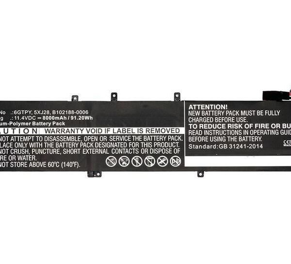 Laptop Battery for Dell  69.3Wh 11.55V 6000mAh