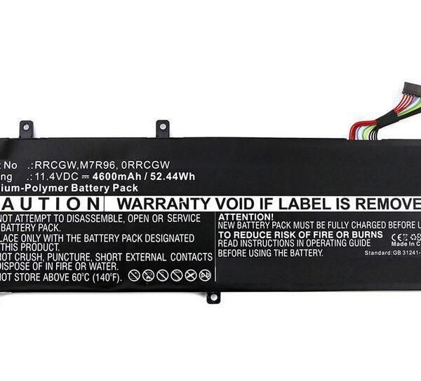 Laptop Battery for Dell 52Wh  11.4V 4600mAh