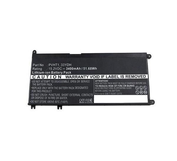 Laptop Battery for Dell 52Wh  15.2V 3400mAh
