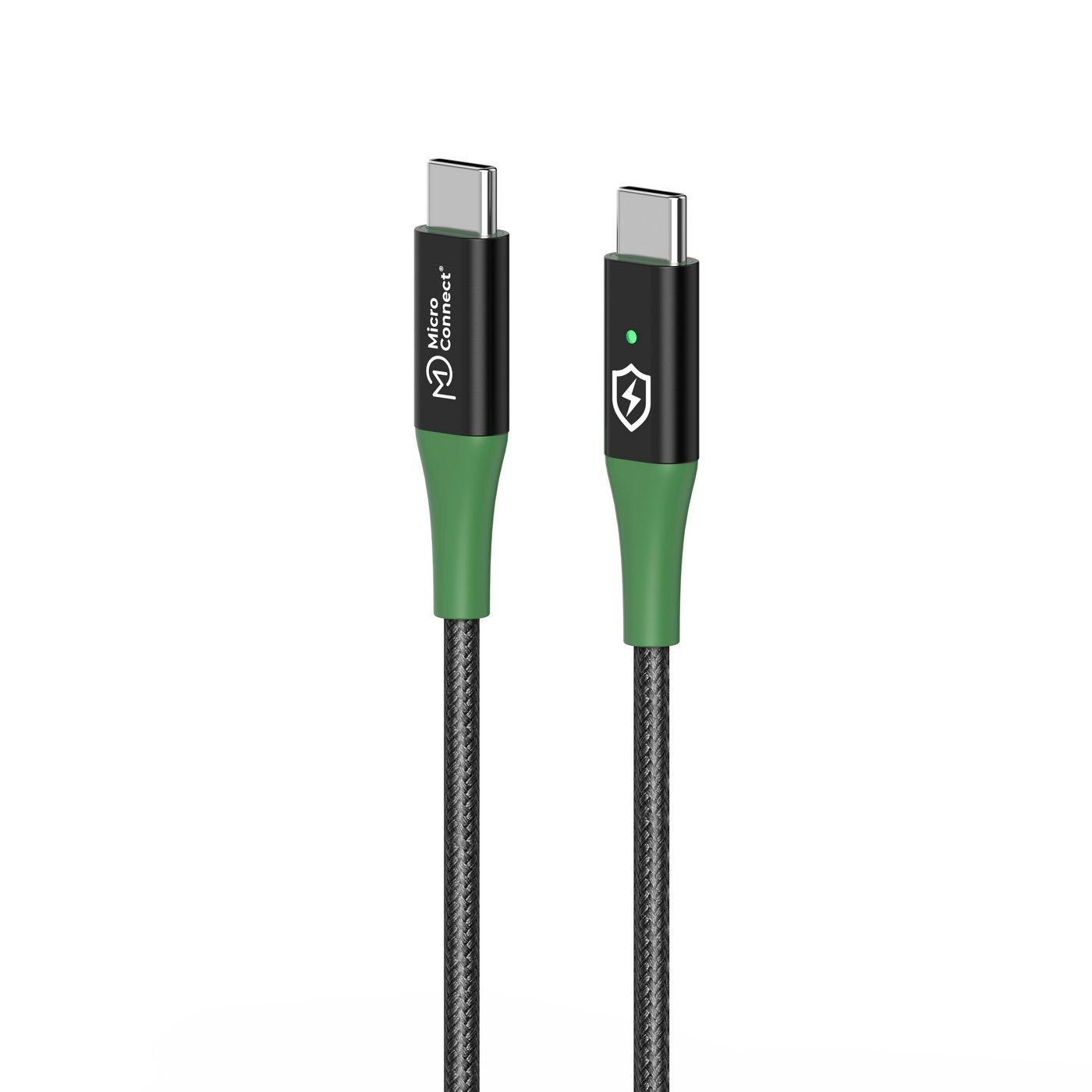 Img_34672004.jpg Smart Charge USB-C to USB-C Cable 1m Black/Green Smart Charge USB-C to USB-C Cable 1m Black/Green - Image 1
