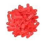 Clip Closure Kit, Red Clips for use with QuickClip  Wristbands, Red, 275 pc(s)