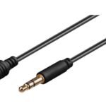 Headphone & AUX Cable, 3m Headphone and audio AUX Ext.  Cable 3.5 mm Minijack Male-Female