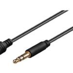 Microconnect AUDLG5G audio cable 5 m 3.5mm Black