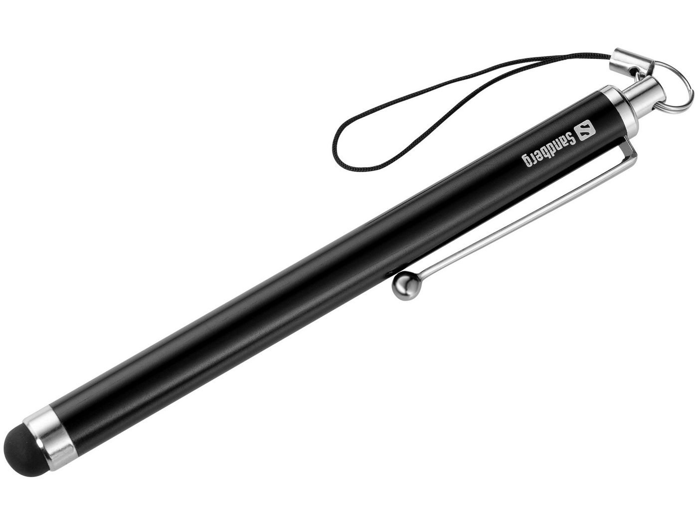 Img_34742952.jpg Touchscreen Stylus Pen Saver Touchscreen Stylus Pen Saver, Universal, Any brand, Black, Silver, Metal, Rubber, 1 pc(s), 100 mm - Image 1